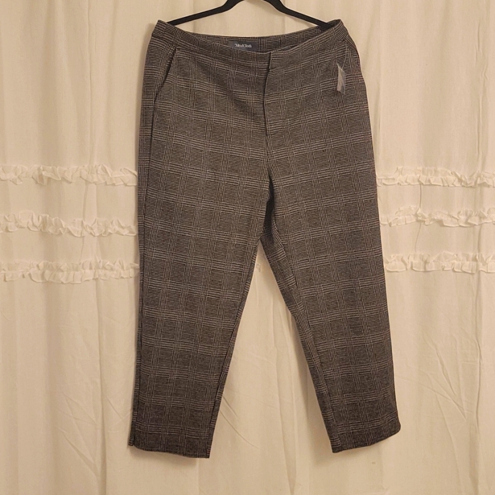 Modcloth plaid dress pants ankle